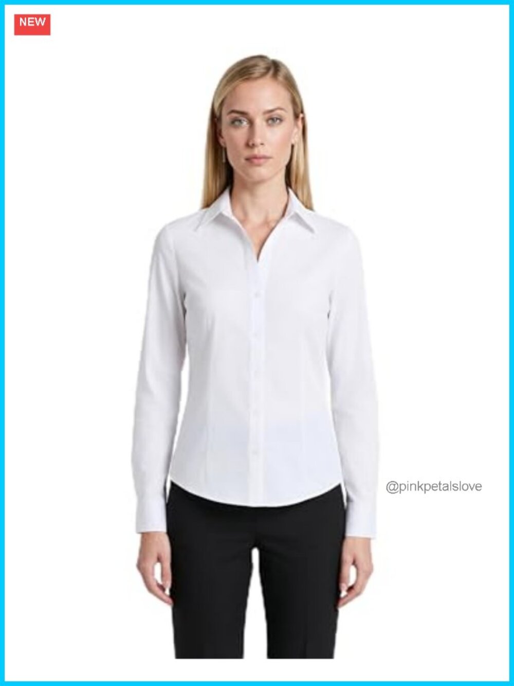 Womens Long Sleeve Button Front Tunic Top